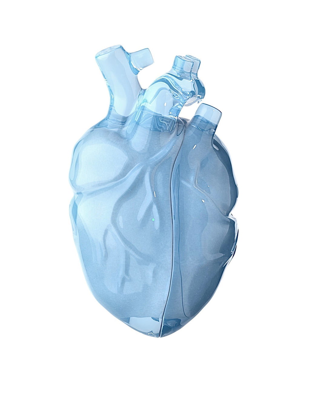 808FC Heart-Shaped Liquid Silicone Protective Case for AirPods – Drop-Proof Cover with Metal Hook, Compatible with AirPods Pro Charging Case  （Transparent Blue）
