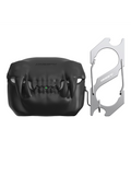 808FC3D Sabertooth Tooth AirPods Case, Skin-Touch Silicone Full Protection Cover with Metal Clasp,Black