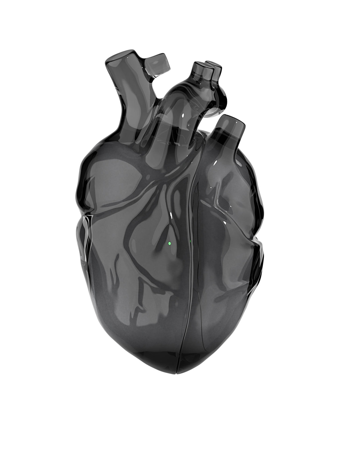 808FC Heart-Shaped Liquid Silicone Protective Case for AirPods – Drop-Proof Cover with Metal Hook, Compatible with AirPods Pro Charging Case  （Transparent Black）